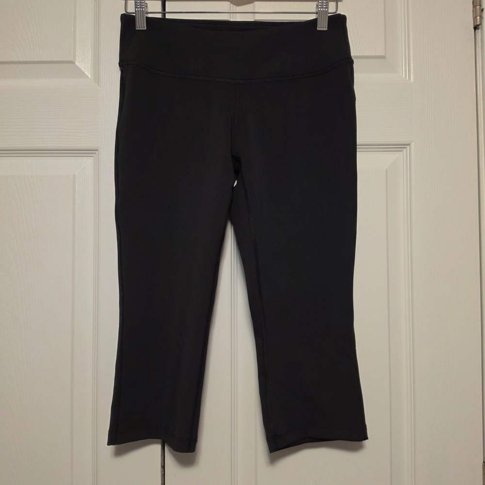 New Balance NB Dry Solid Black Cropped Athletic Leggings Size Medium